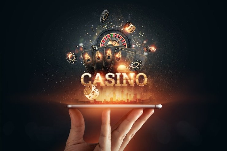 Meja Teen Patti dengan kartu yang ditampilkan dan antarmuka taruhan yang jelas